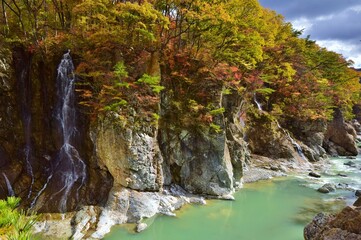 鬼怒川・龍王峡の紅葉