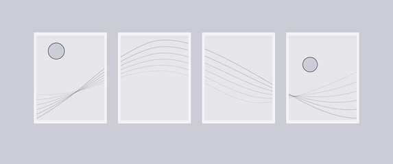 Abstract wavy or zigzag lines vector illustration, minimalist zigzag line vector illustration, can be used for background, cover, prints, wall art decoration, minimalist wall decoration.