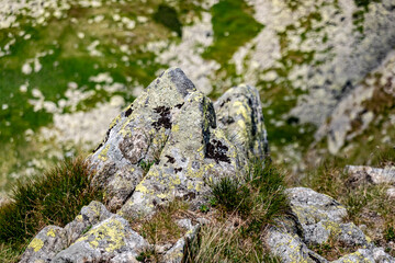 Rocky formations in the high mountains of the Low Tatras in Slovakia