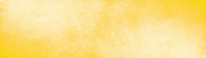 Abstract yellow watercolor painted paper texture background banner panorama textured pattern