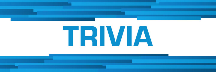 Trivia Blue Lines Horizontal Text Between 