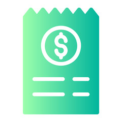 invoice gradient icon