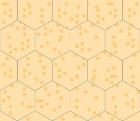 vector seamless colored texture honeycomb - 525034446