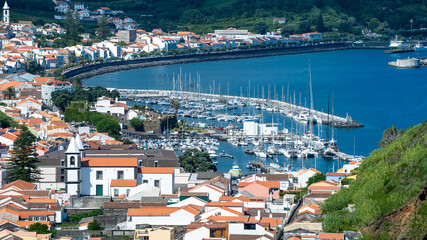 faial a&ccedil;ores paisagem mar oceano