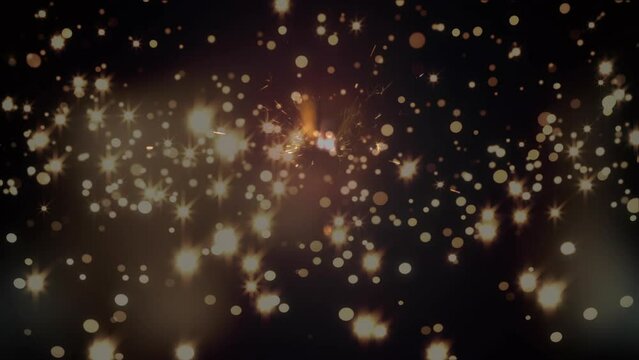 Animation of light spots over sparks