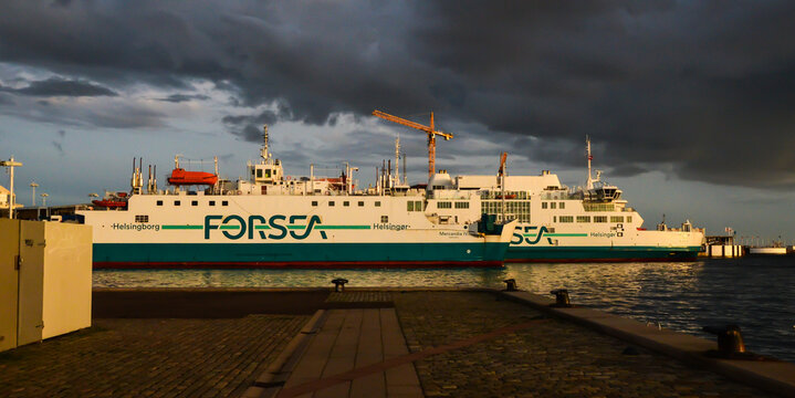 Forsea electric battery driven ferries in Helsingborg-Helsingor. 
