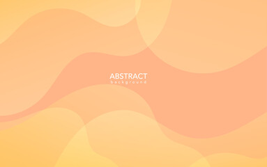 Abstract Orange background, Orange banner, abstract background with waves