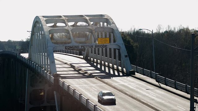 High Angle Famous Bridge Selma Alabama
