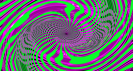 Bright swirl green purple pink abstract background. Glitch Art trippy luxury digital screen. Fractal Backdrop. Banner. Web page template. Virtual Augmented reality. Celebration card. VR poster. Flyer