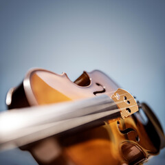 Violin close up background with copy space