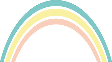 Obraz premium rainbow vector design illustration isolated on transparent background 