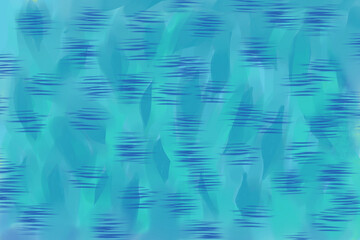 Blue, cyan and green colored abstract blurred digital drawing background - 525041045
