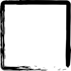 square brush stroke design illustration isolated on white background