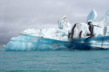 Iceberg at Jokulsarlon glacial lagoon in Iceland