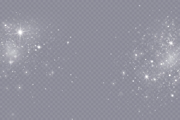 Obraz premium Vector glowing stars, lights and sparkles.Glow light effect. Vector illustration. Christmas flash. dust. 