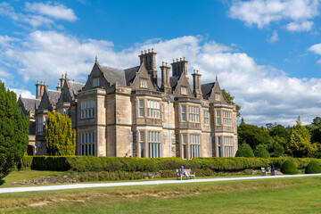 Fototapeta na wymiar view of the Muckross manor house in Killarney National Park in County Kerry of western Ireland