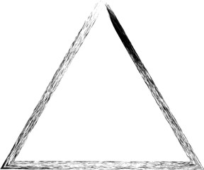 triangle brush stroke vector design illustration isolated on transparent background