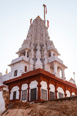 Exterior of Bhandasar Jain temple in Bikaner, Rajasthan, India, Asia