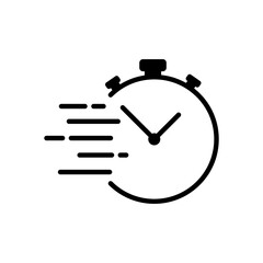 Fast time timer icon simple design