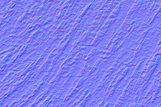 Mosaic background in normal map. 3D Illustration