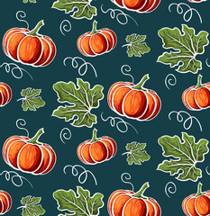 Autumn season pattern illustration fall background