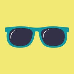 Sunglasses, illustration, vector, cartoon