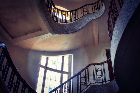 Treppenaufgang  - Beatiful Decay - Abandoned - Verlassener Ort - Urbex / Urbexing - Lost Place - Artwork - Creepy - High quality photo