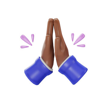 hand clapping black hand 3d emoji multicultural african business african hands africa jamaican hands gesture praying
