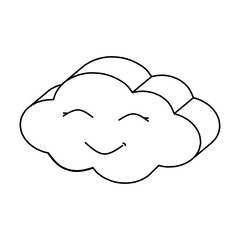 Illustration of white cloud