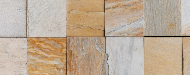 square stone texture for building cladding