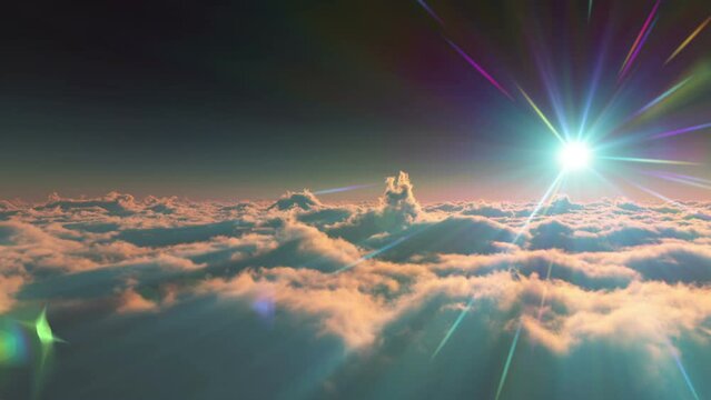 fly above clouds