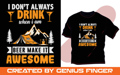 trendy typography t shirt design