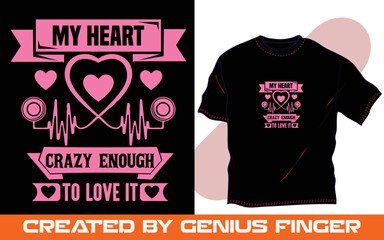 trendy typography t shirt design