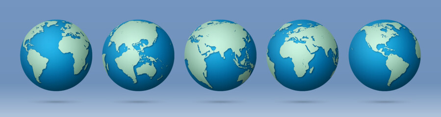 Planet earth worldwide map, Vector illustration, Eps10 