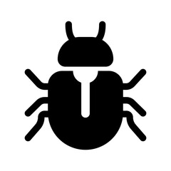 Computer bug icon. Software bug or program bug illustration