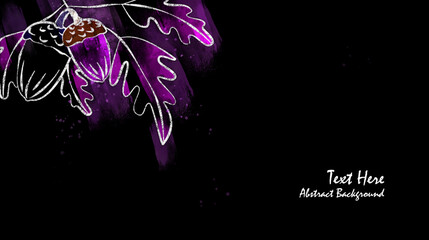 Vector botanical wall arts, with acorn. Minimalistic and natural. Acorn and line arts design. Sample text area included.