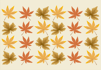 Fondo de patrón de hojas secas de otoño.