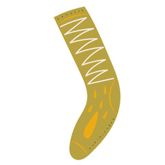 sock in flat style isolated, vector