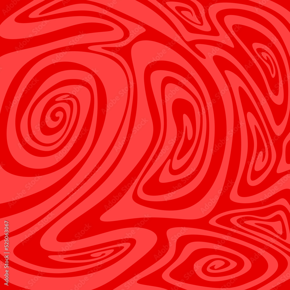 Poster abstract background with hypnotic wavy lines pattern