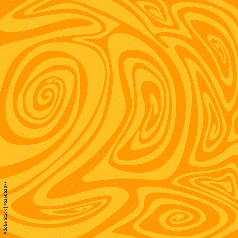 Poster abstract background with hypnotic wavy lines pattern