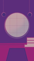 Interior design digital illustration