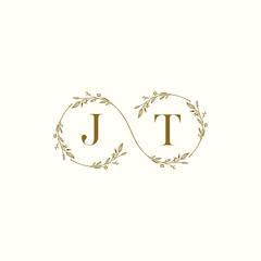 JT infinity wedding logo initial logo design which is good for branding