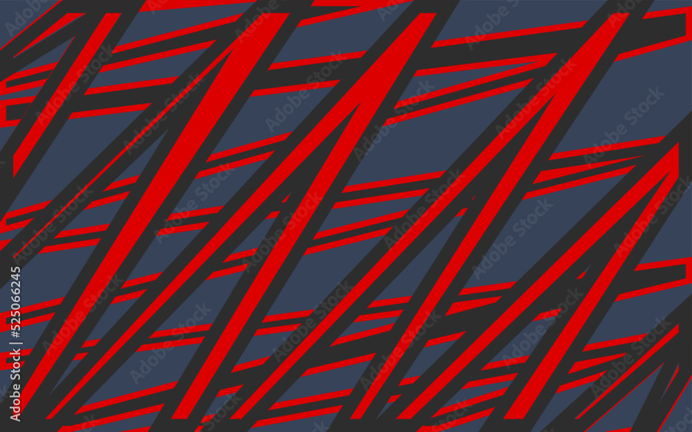 Poster abstract background with overlapping stripes and zigzag pattern
