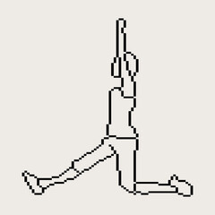 Pixeled human element