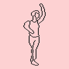 Pixeled human element