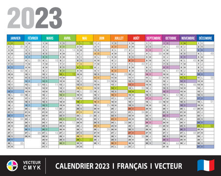 Modèle de calendrier 2024 pour agenda, planning, organiseur avec textes en  anglais - textes vectorisés et non vectorisés sur calques séparés Stock  Vector