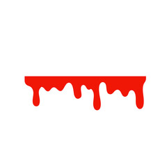 Spilled blood. A red sticky liquid that resembled blood dripping. Halloween crime concept.