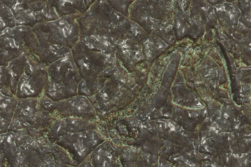 Corrosion on the metal surface - destroyed and rusty plates. 3d illustration