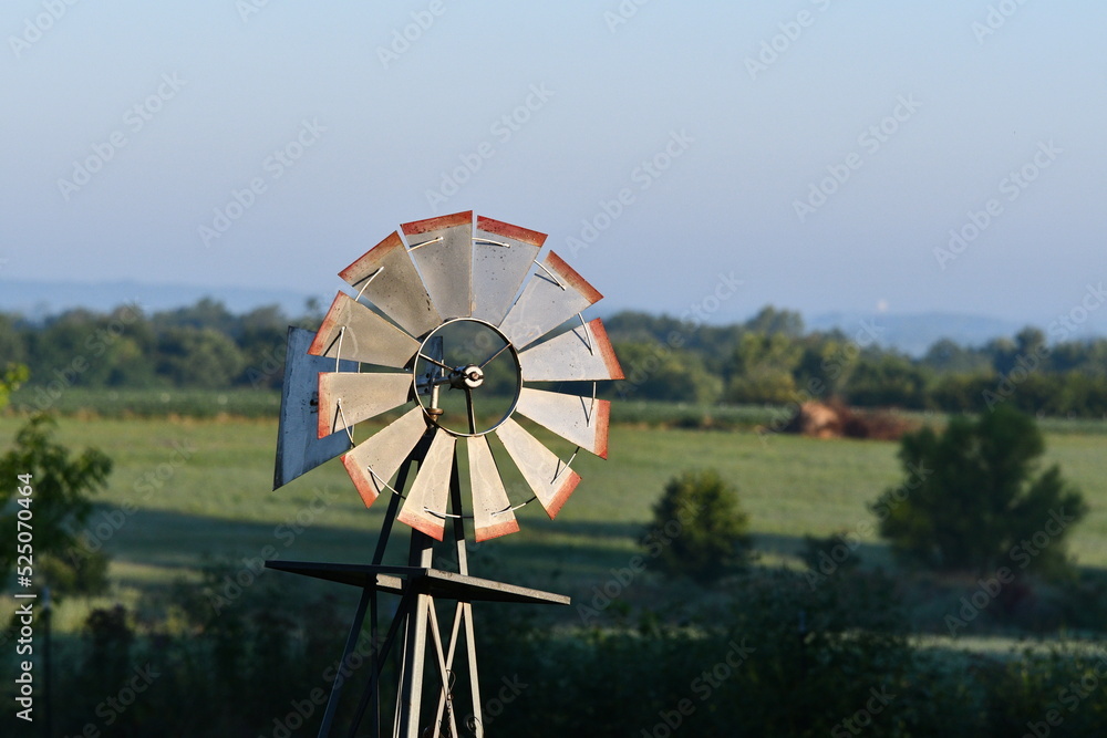 Canvas Prints windmill in a farm field