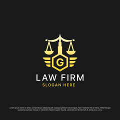 Logo Thempalte Law Firm Initial Alphabet Premium Vector